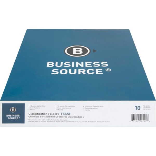 Business Source Letter Recycled Classification Folder - Image 4