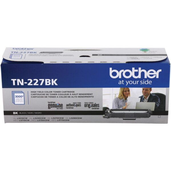 Brother TN-227BK Original High Yield Laser Toner Cartridge - Black - 1 Each - Image 2