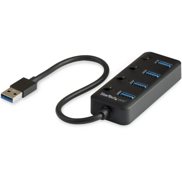 StarTech.com 4-Port USB 3.0 Hub - 4x USB-A with Individual On/Off Switches