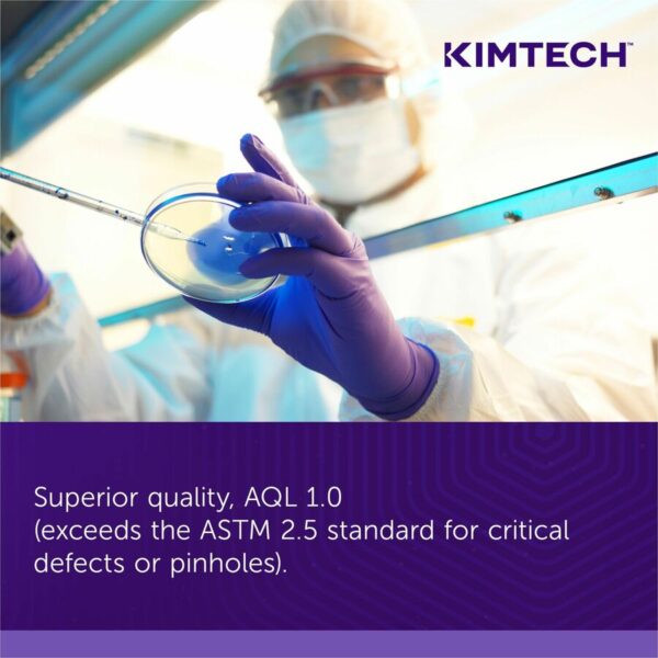 KIMTECH Purple Nitrile Exam Gloves - Image 2