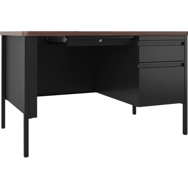 Lorell Fortress Series 48" Right-Pedestal Teachers Desk