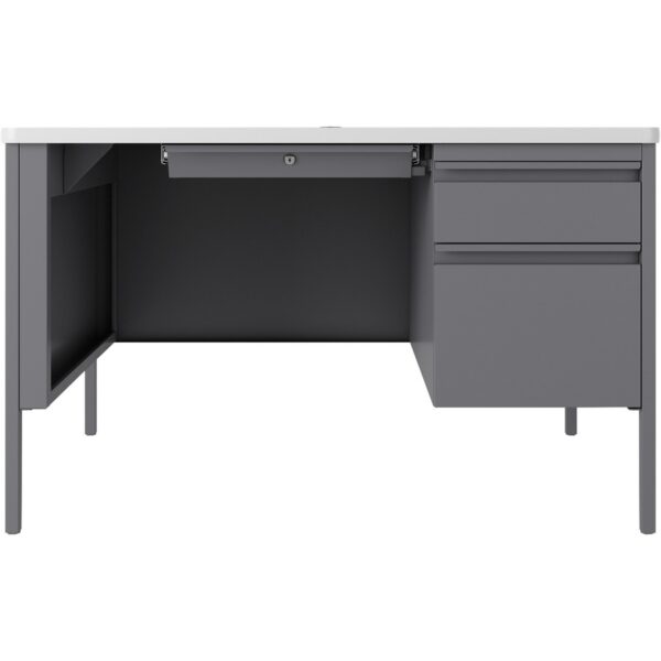 Lorell Fortress Series 48" Right-Pedestal Teachers Desk - Image 2