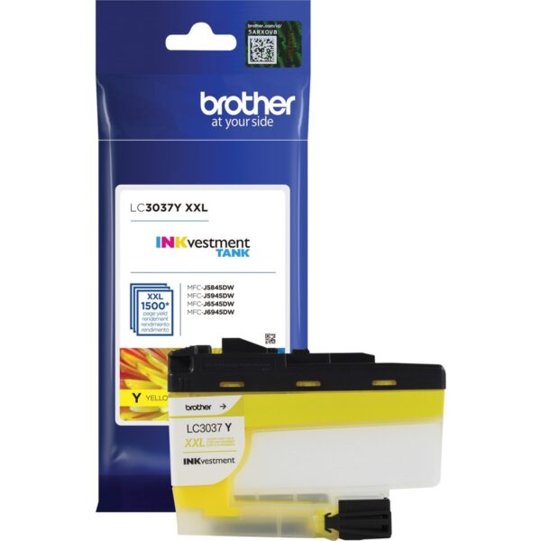 Brother LC3037Y Original Inkjet Ink Cartridge - Single Pack - Yellow - 1 Each