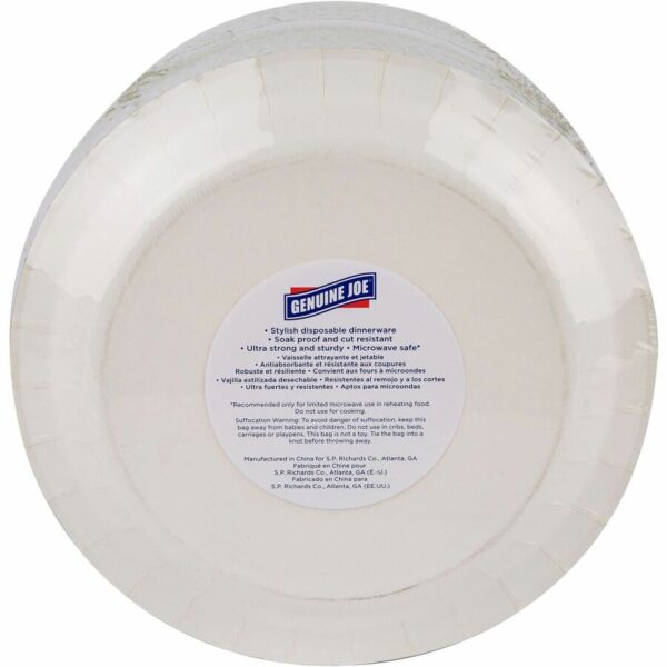 Genuine Joe 10" Printed Paper Plates - Image 2