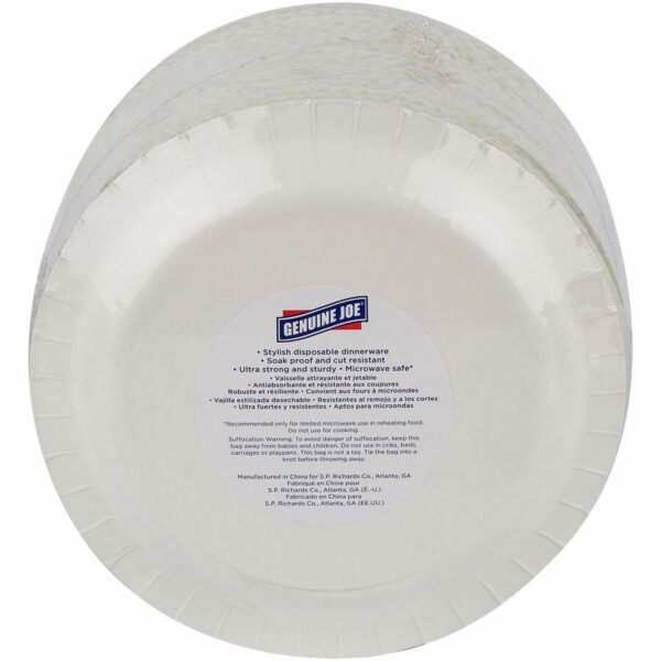 Genuine Joe 9" Printed Paper Plates - Image 2