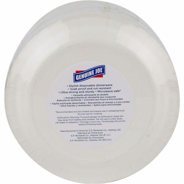 Genuine Joe 7" Printed Paper Plates - Image 2