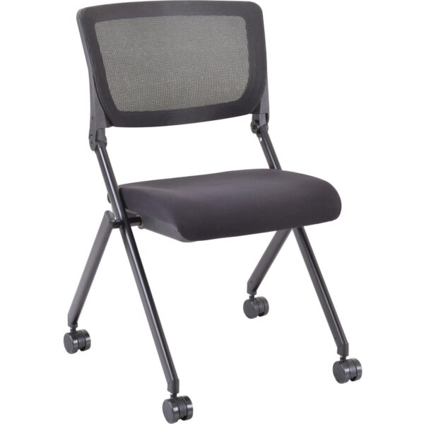 Lorell Mobile Mesh Back Nesting Chairs