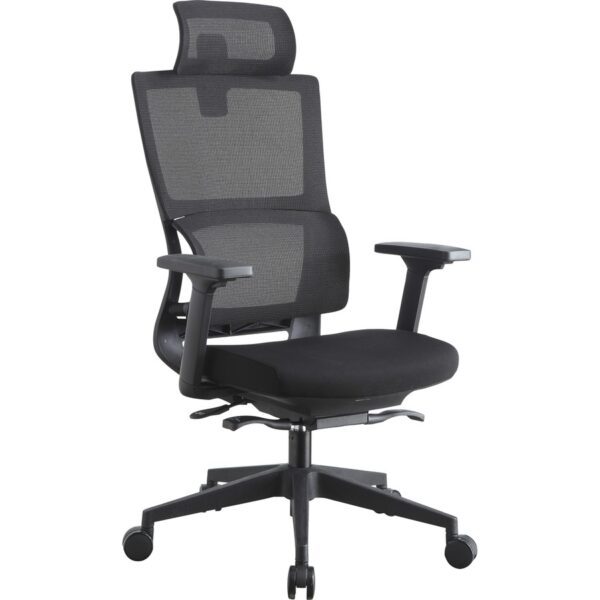 Lorell Mesh High-Back Chair w/Headrest