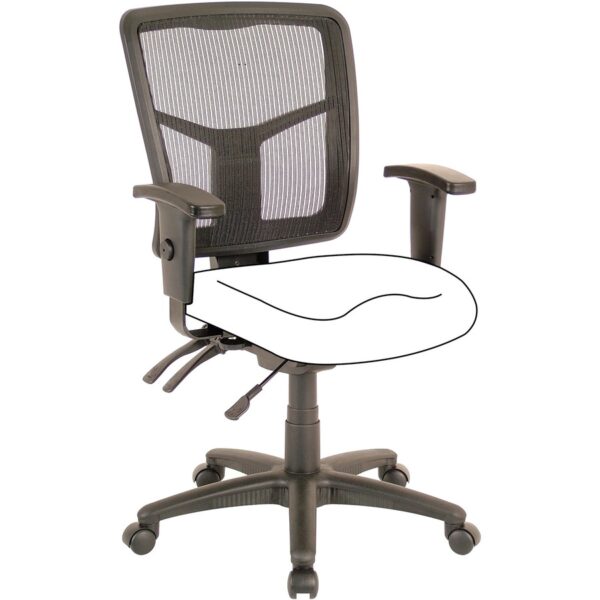 Lorell Ergomesh Executive Mesh Mid-Back Office Chair (86201) Frame