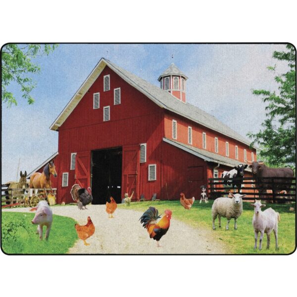 Flagship Carpets Barn Animals Classroom Rug