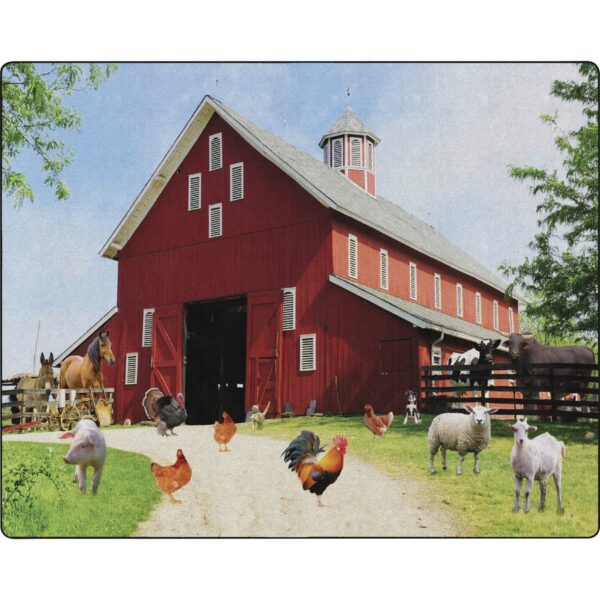 Flagship Carpets Barn Animals Classroom Rug