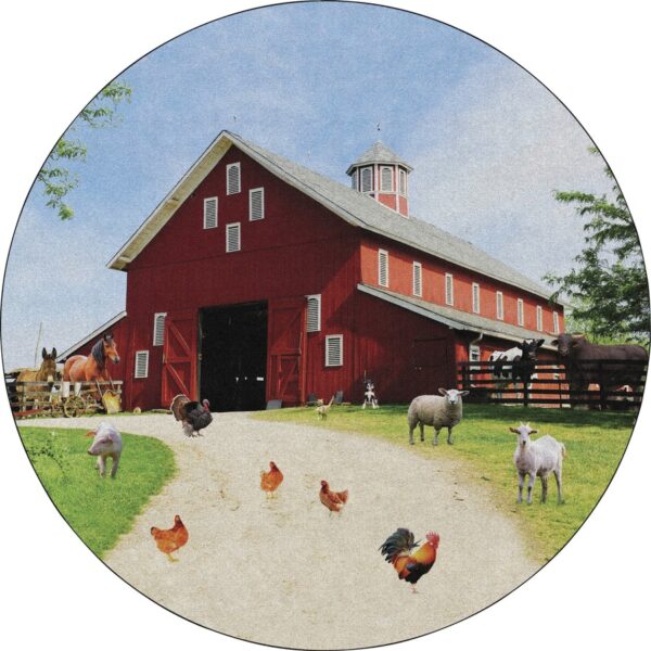 Flagship Carpets Barn Animals Classroom Rug