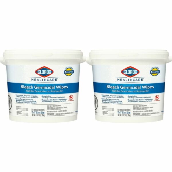 Clorox Healthcare Bleach Germicidal Wipes