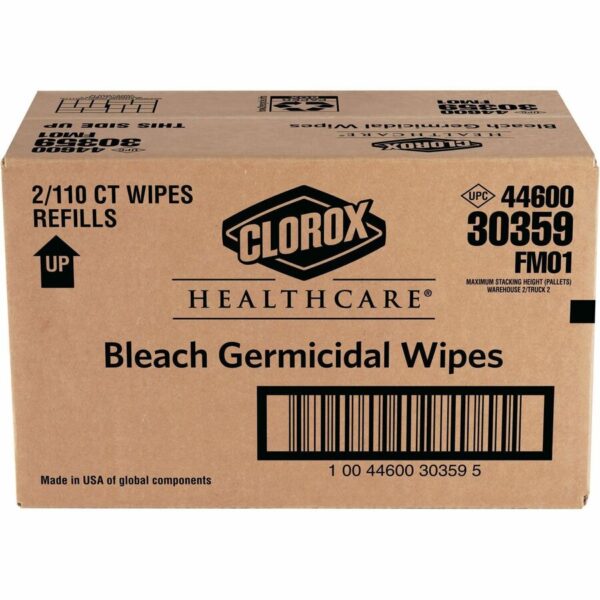 Clorox Healthcare Bleach Germicidal Wipes Refill - Image 6