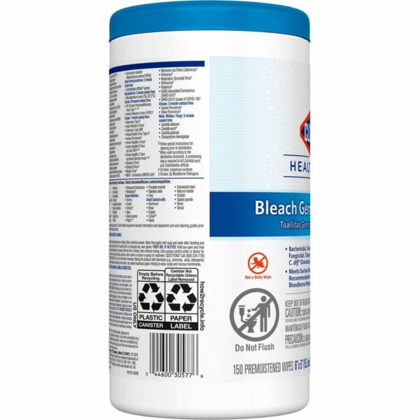 Clorox Healthcare Bleach Germicidal Wipes - Image 4