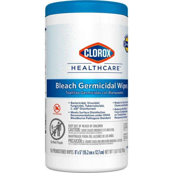 Clorox Healthcare Bleach Germicidal Wipes - Image 6