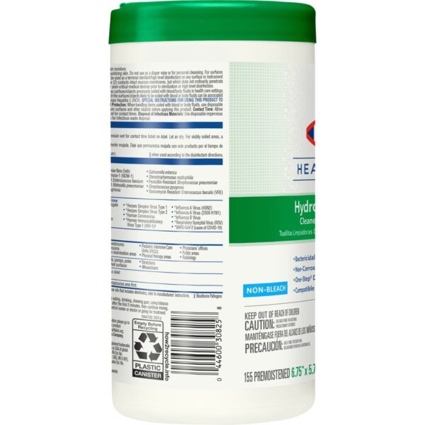 Clorox Healthcare Hydrogen Peroxide Cleaner Disinfectant Wipes - Image 4