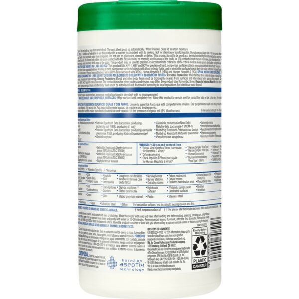 Clorox Healthcare Hydrogen Peroxide Cleaner Disinfectant Wipes - Image 5