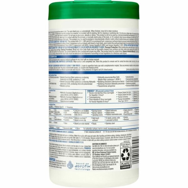 Clorox Healthcare Hydrogen Peroxide Cleaner Disinfectant Wipes - Image 5