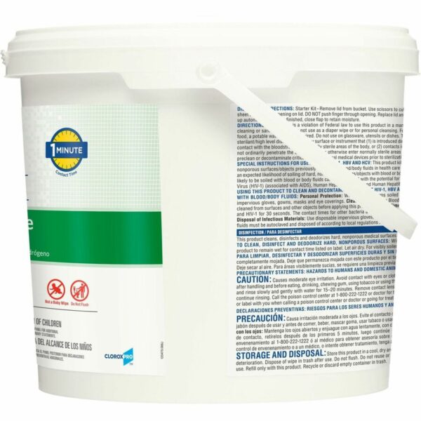 Clorox Healthcare Hydrogen Peroxide Cleaner Disinfectant Wipes - Image 3