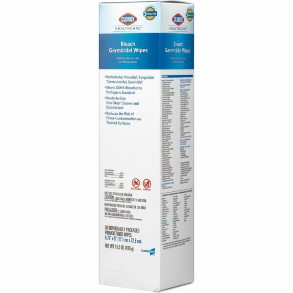 Clorox Healthcare Bleach Germicidal Wipes - Image 3