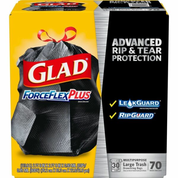 Glad Large Drawstring Trash Bags - ForceFlexPlus