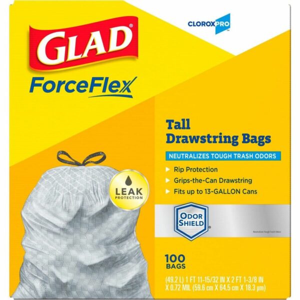 CloroxPro™ ForceFlex Tall Kitchen Drawstring Trash Bags - Image 5