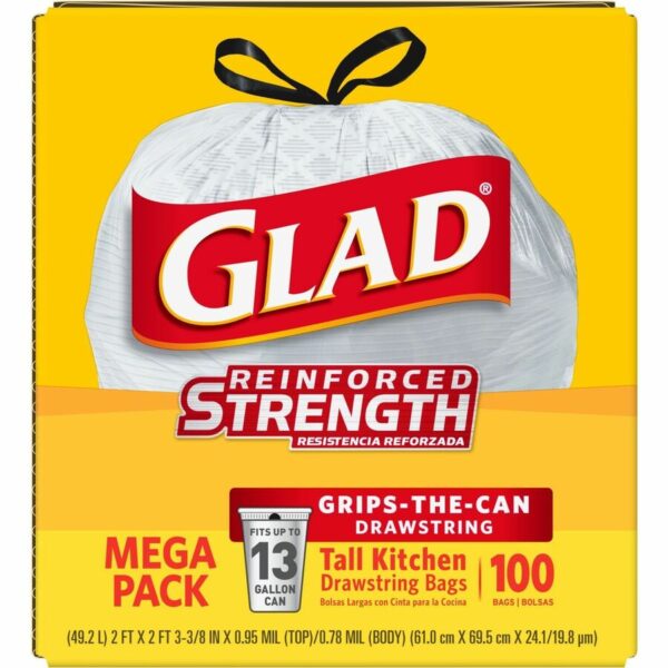 Glad ForceFlex Tall Kitchen Drawstring Trash Bags - Image 5