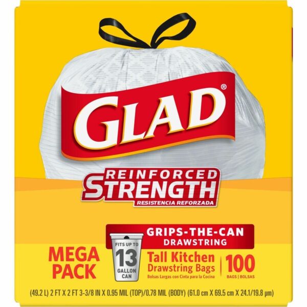 Glad ForceFlex Tall Kitchen Drawstring Trash Bags - Image 6