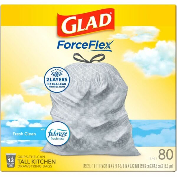 Glad ForceFlex Tall Kitchen Drawstring Trash Bags - Image 5