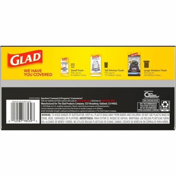 Glad ForceFlexPlus Drawstring Large Trash Bags - Image 5