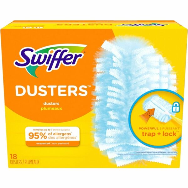 A box of swiffer dusters with the package.