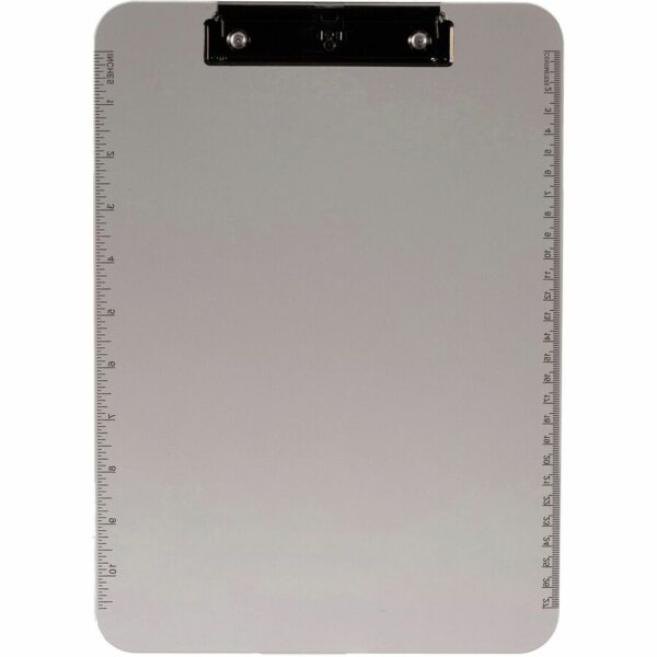 Business Source Flat Clip Plastic Clipboard - Image 2