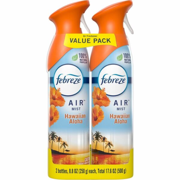 Two bottles of air wick tropical breeze scent.