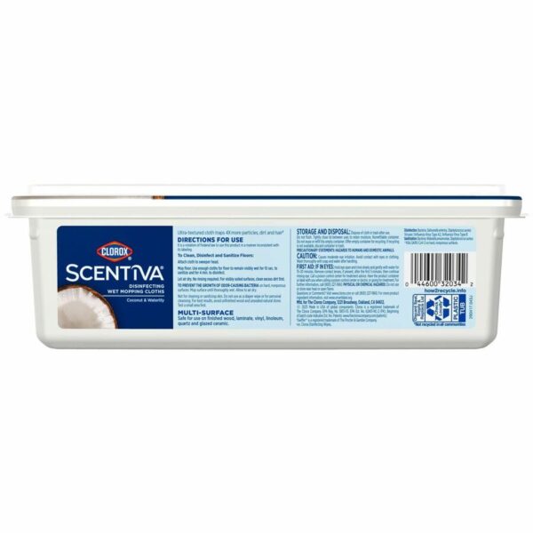 Clorox Scentiva Disinfecting Wet Mopping Cloth Refills - Coconut & Water Lily - Image 5