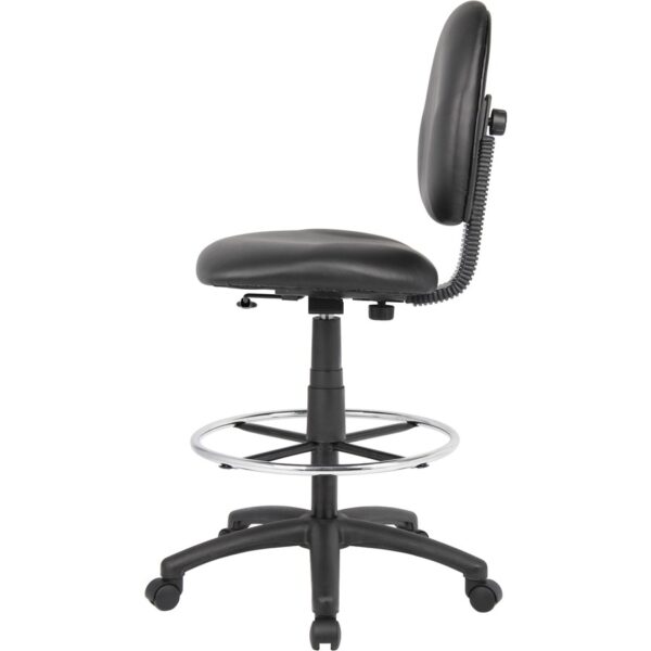 Boss Stand Up Drafting Stool with Foot Rest Black - Image 2