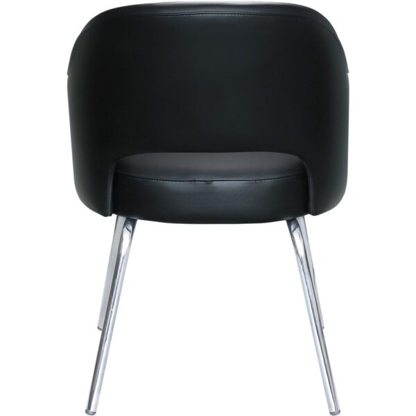 Boss Black Vinyl Guest Chair - Image 4