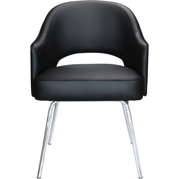 Boss Black Vinyl Guest Chair - Image 5