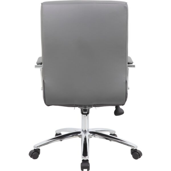 Boss Modern Executive Conference Chair-Ribbed Grey - Image 4