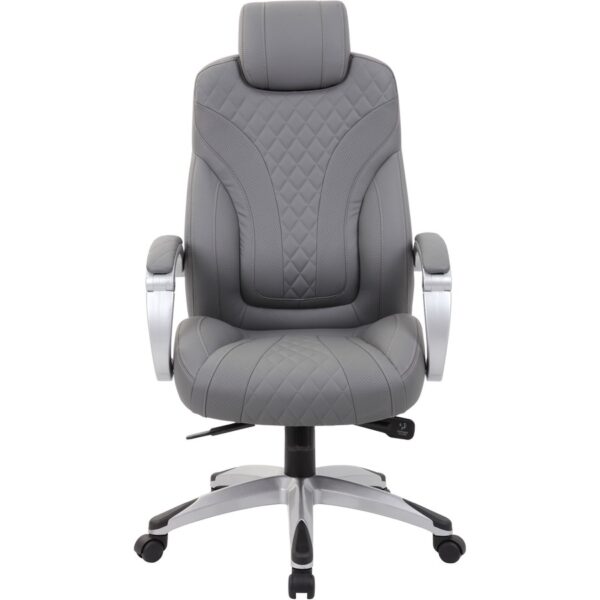 Boss Hinged Arm Executive Chair With Synchro-Tilt, Grey - Image 5