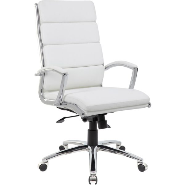 Boss Executive CaressoftPlus Chair with Metal Chrome Finish