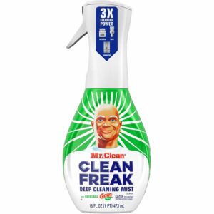 A bottle of clean freak deep cleaning mist.