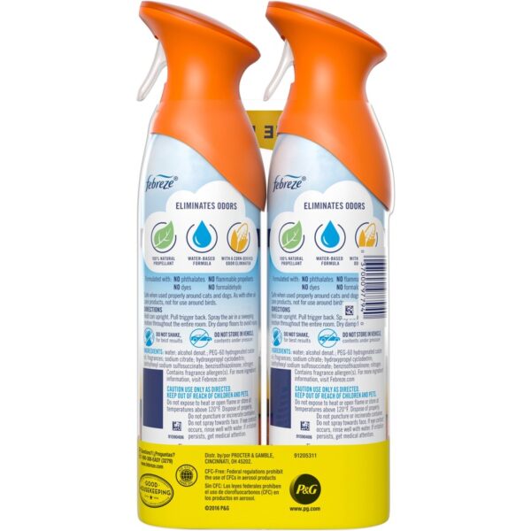 Two bottles of cleaning product on a white background.