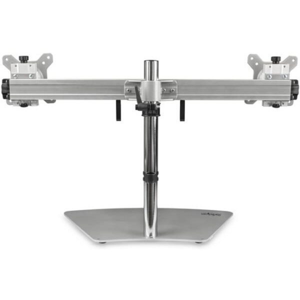 StarTech.com Dual-Monitor Stand - Horizontal - Silver - Image 2