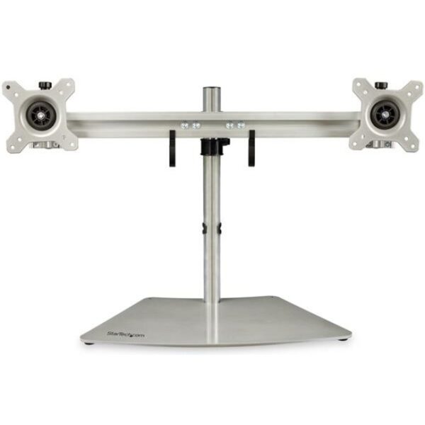 StarTech.com Dual-Monitor Stand - Horizontal - Silver