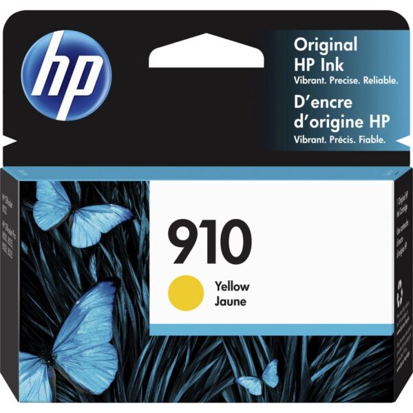 HP 910 (3YL60AN) Original Standard Yield Inkjet Ink Cartridge - Yellow - 1 Each