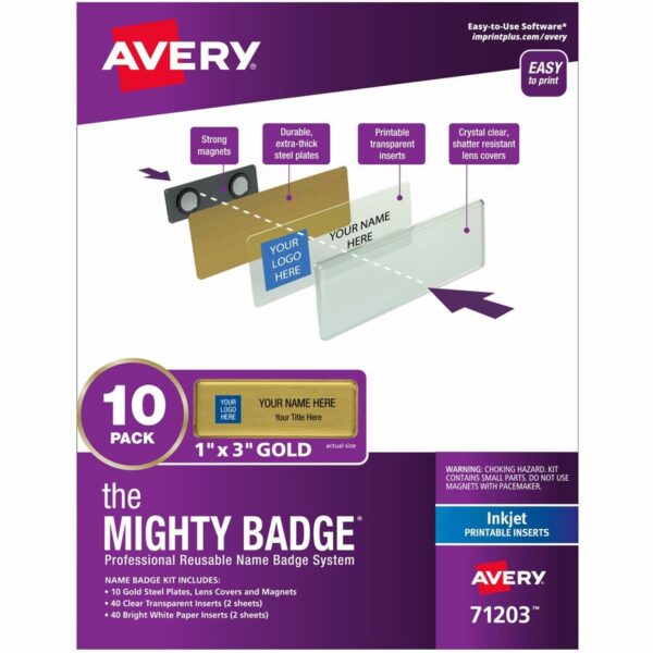 Mighty Badge Professional Reusable Name Badge System