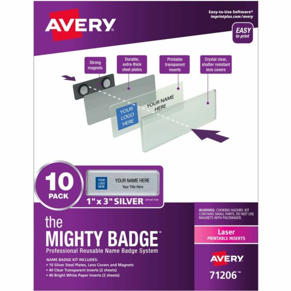 The Mighty Badge® Mighty Badge Professional Reusable Name Badge System