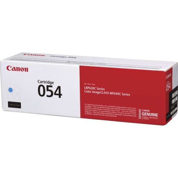 Canon 054 Original Laser Toner Cartridge - Cyan - 1 Each