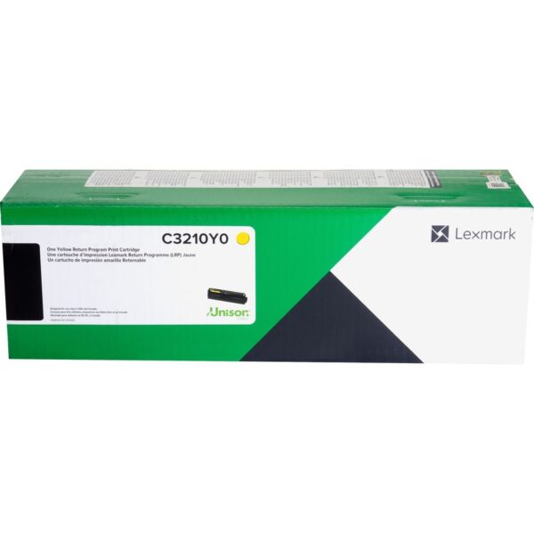 Lexmark Original Laser Toner Cartridge - Yellow - 1 Each - Image 2